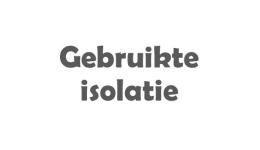 Gebruikte isolatie